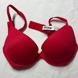 PINK Victoria's Secret Everywhere Push-Up Red Bra
